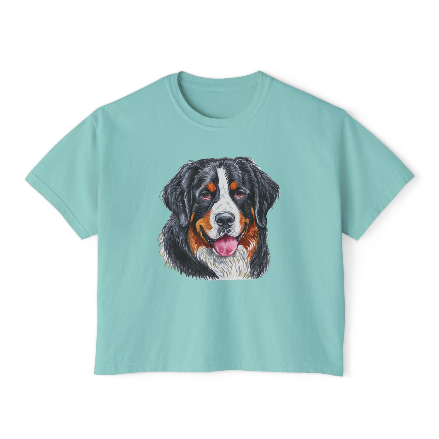 Bernese Mountain Dog #2 Women's Oversized Boxy Tee
