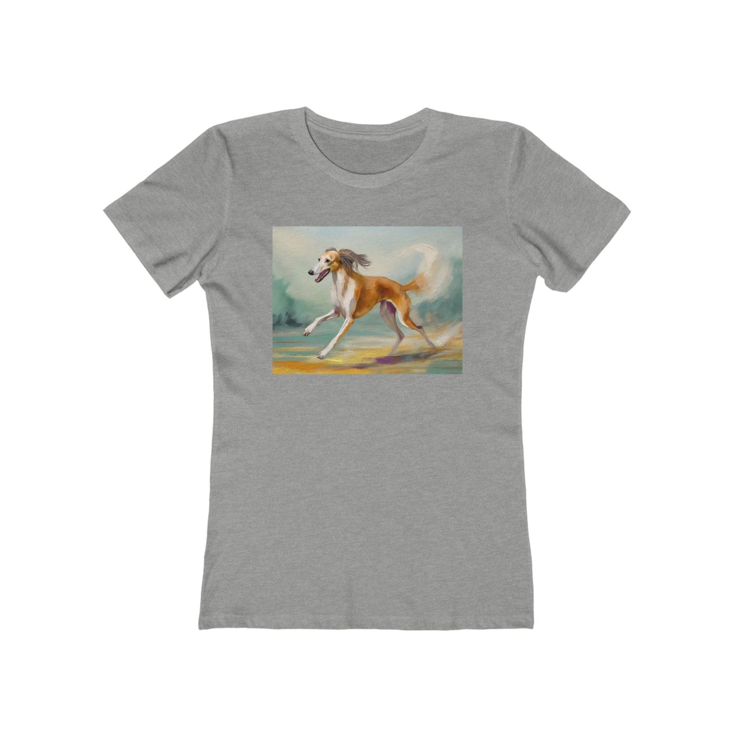 Saluki Women's Slim Fitted Ringspun Cotton Tee
