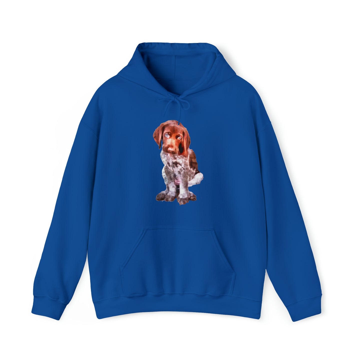 German Short-Hair Pointer 'Benny' Unisex 50/50 Hooded Sweatshirt