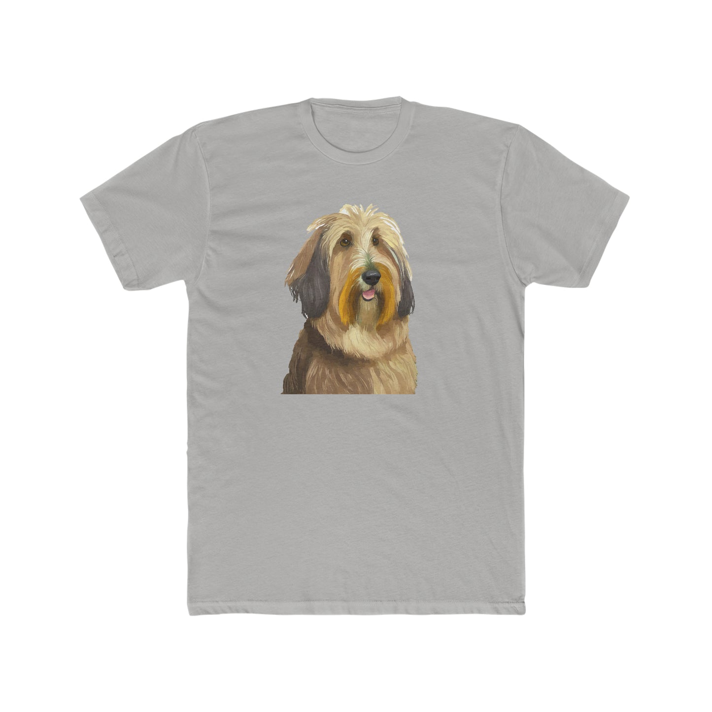 Bergamasco Sheepdog Men's Fitted Cotton Crew Tee