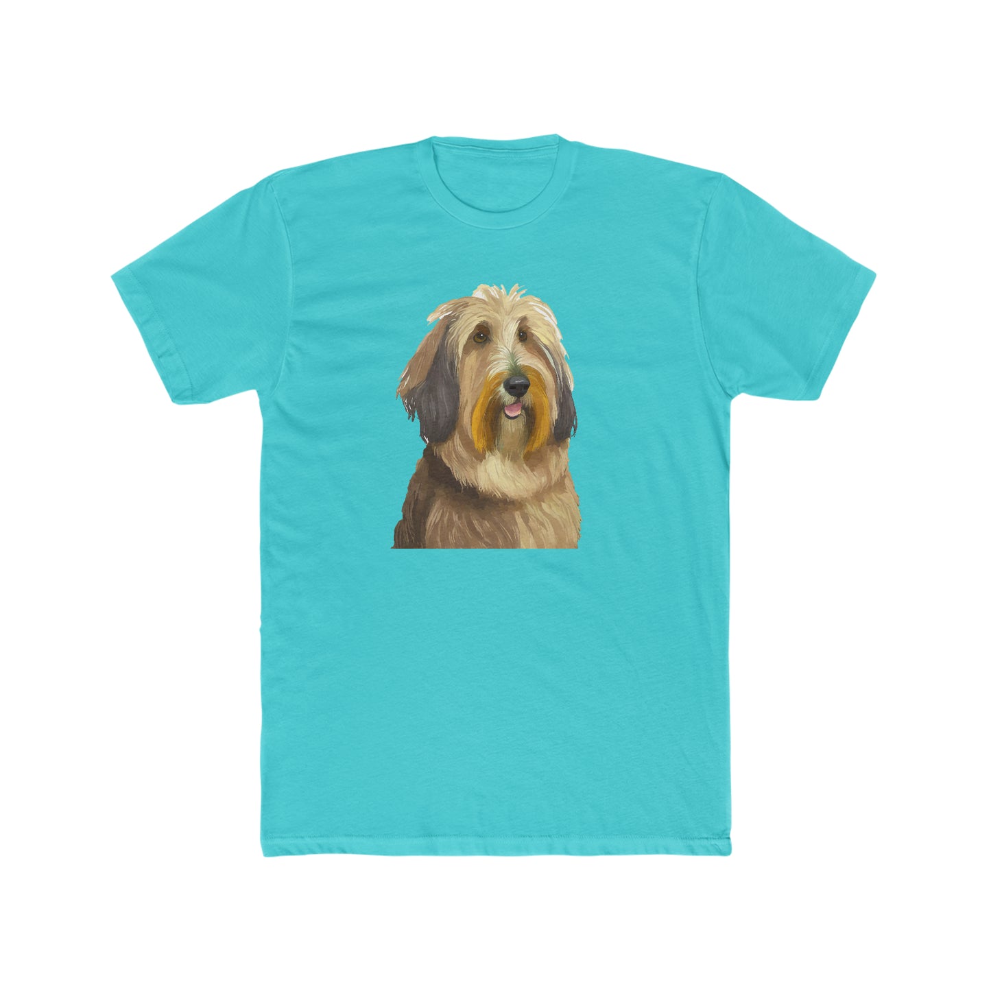 Bergamasco Sheepdog Men's Fitted Cotton Crew Tee