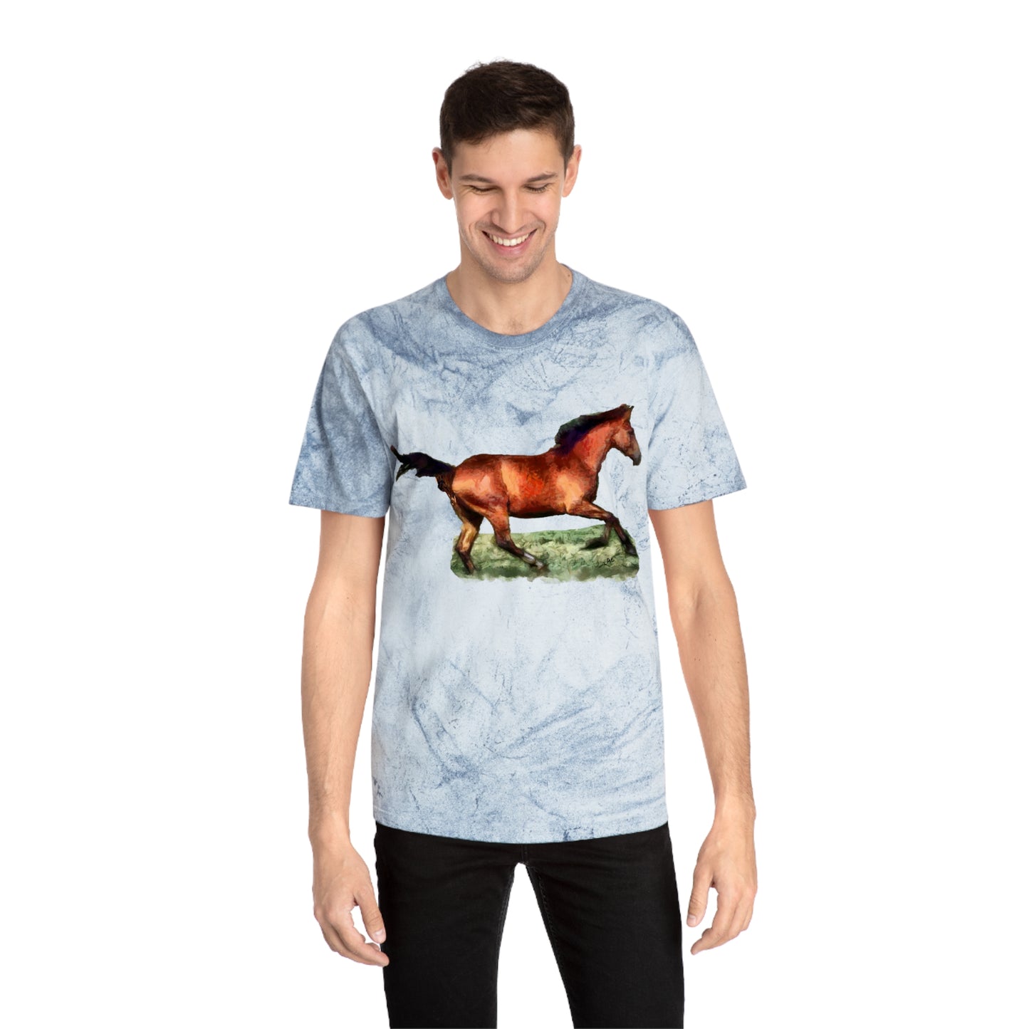 Horse 'Sam' Unisex Cotton Color Blast T-Shirt