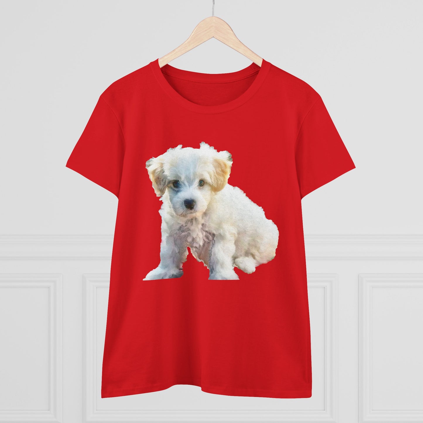 Bichon Frise Women's Midweight Cotton Tee