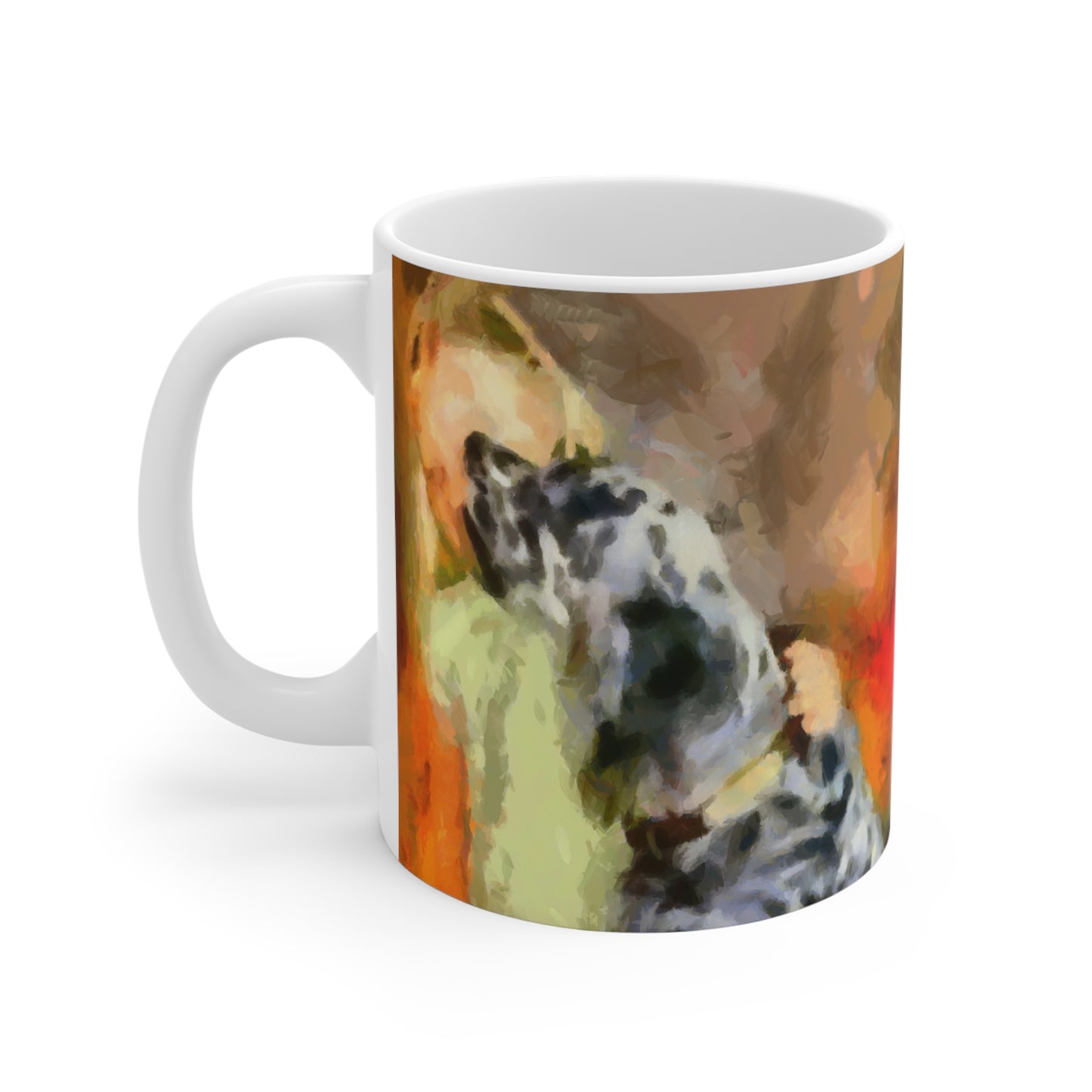 English Setter & Child - Ceramic Mug 11oz