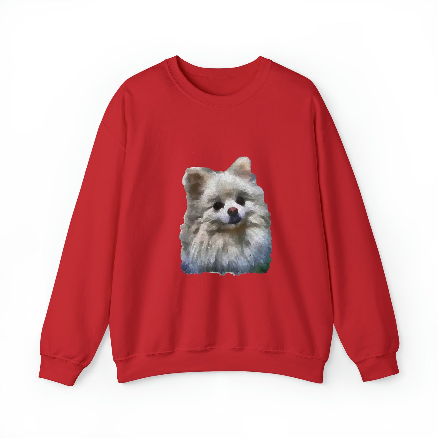Pomeranian 'Snowball' Unisex 50/50 Crewneck Sweatshirt