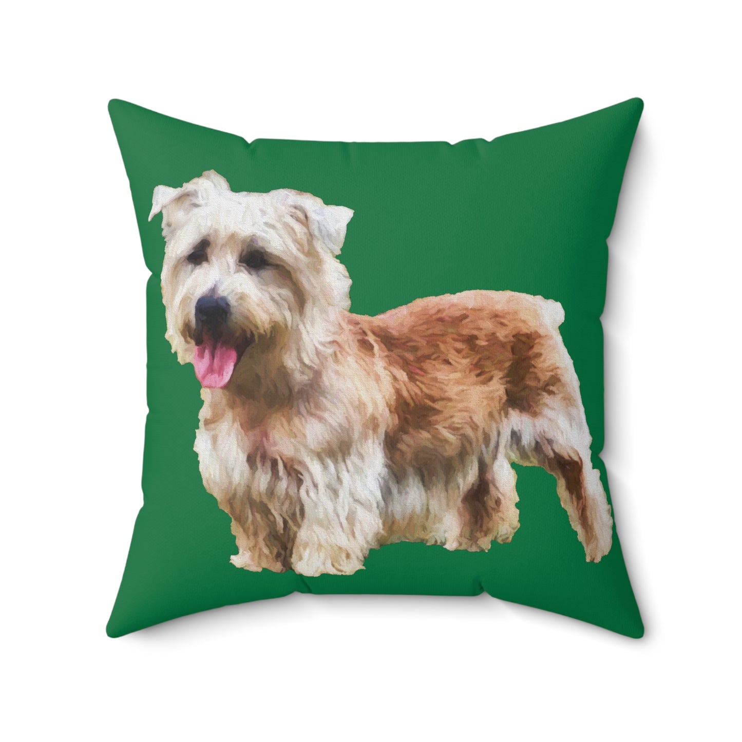 Glen of Imaal Terrier Spun Polyester Throw Pillow