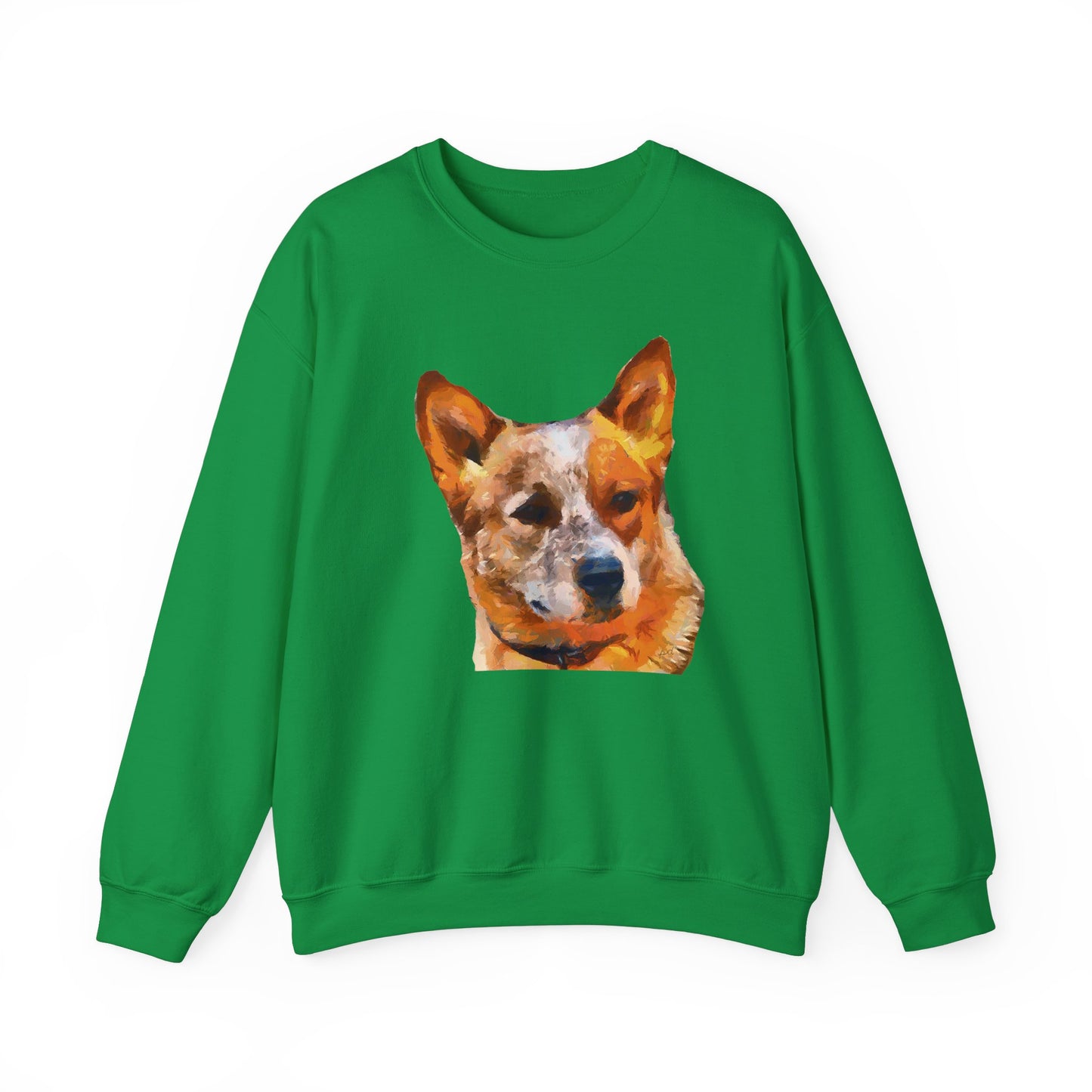 Snuggle Up in Style: Red Heeler - Australian Cattle Dog Unisex Crewneck Sweatshirt