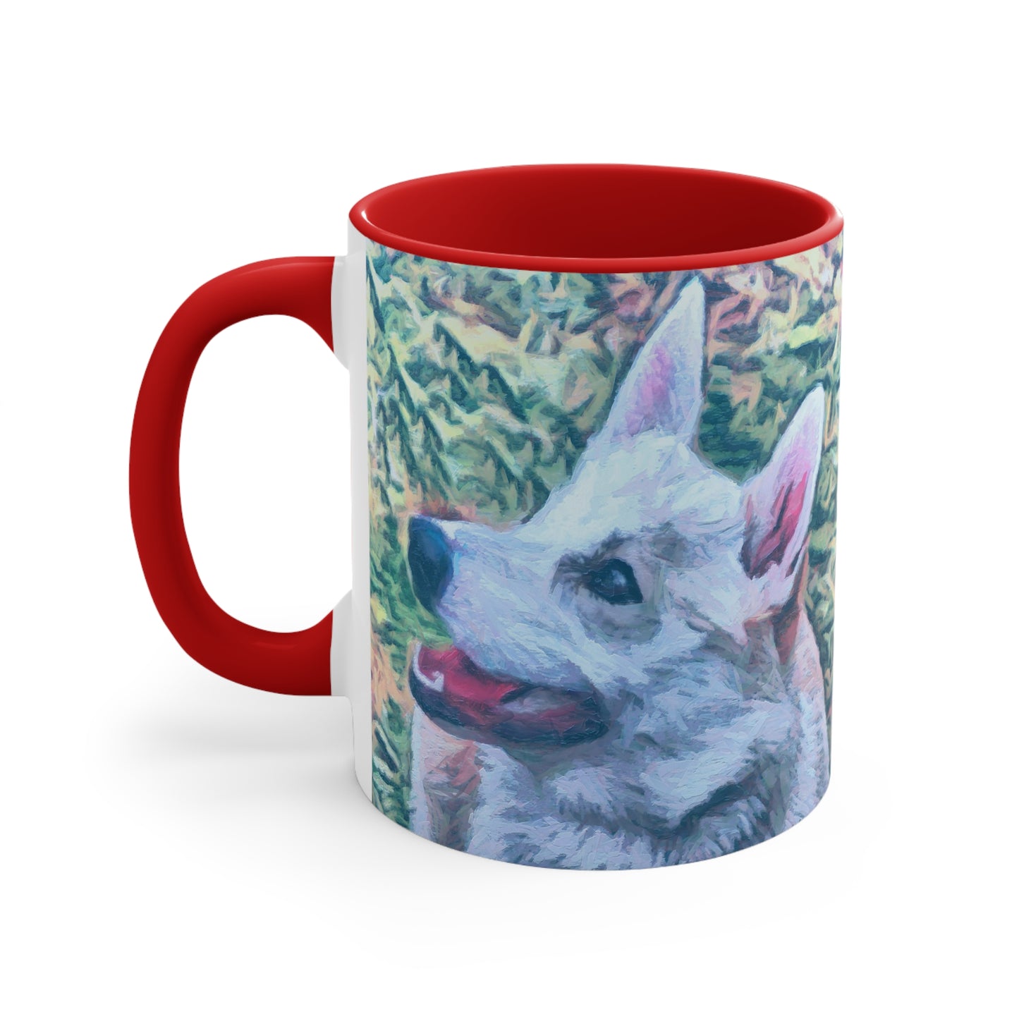 Norwegian Buhund Accent Coffee Mug, 11oz
