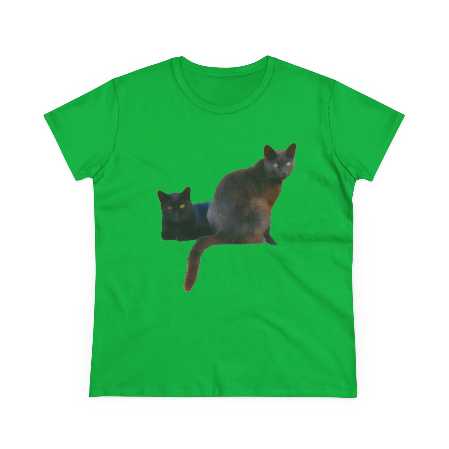 Cats of Greece 'Sifnos Sisters' Women's Midweight Cotton Tee