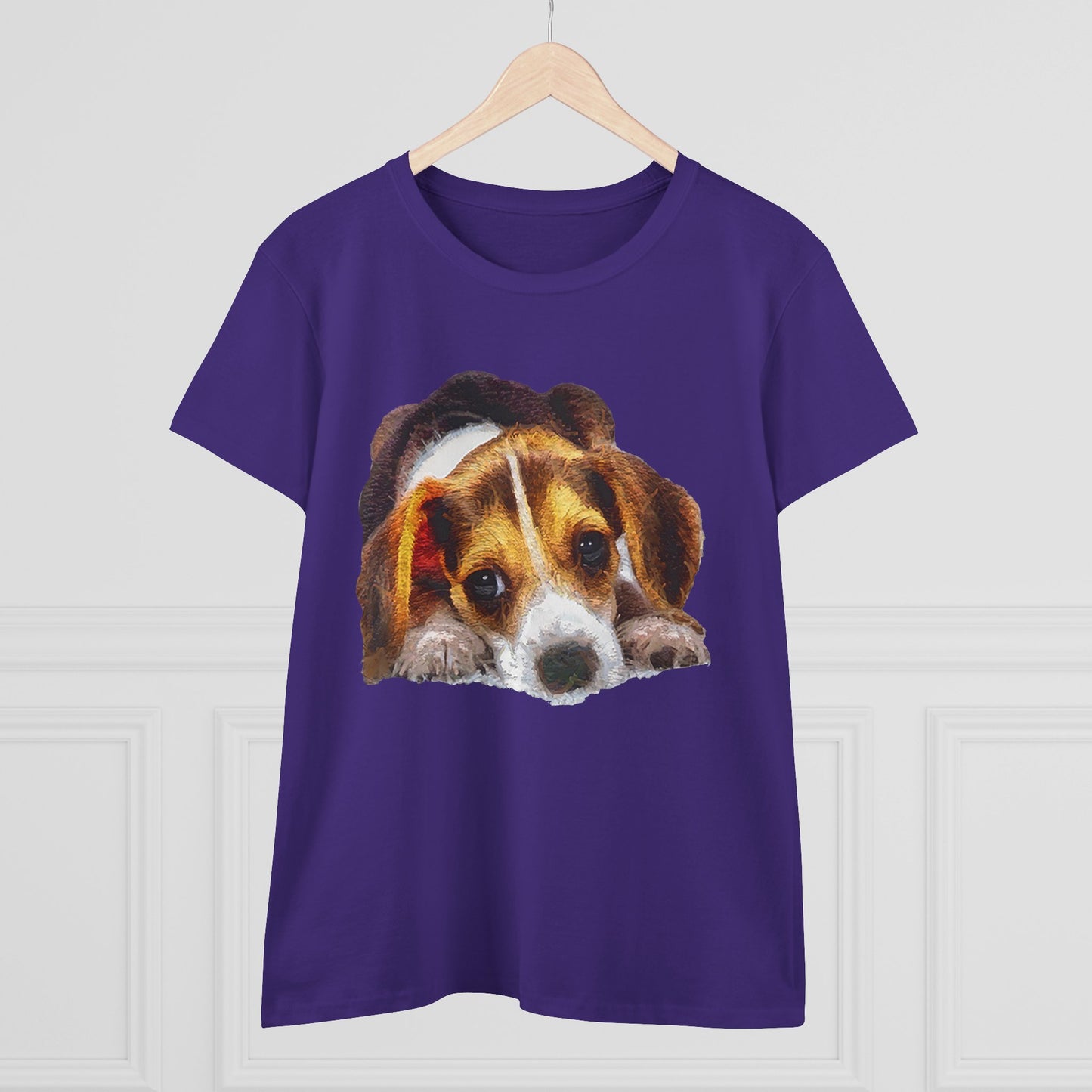 Beagle 'Daisy May' Women's Midweight Cotton Tee