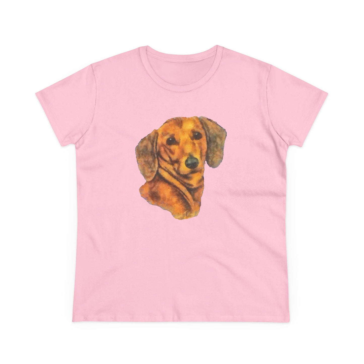 Dachshund 'Doxie #1' Women's Midweight Cotton Tee