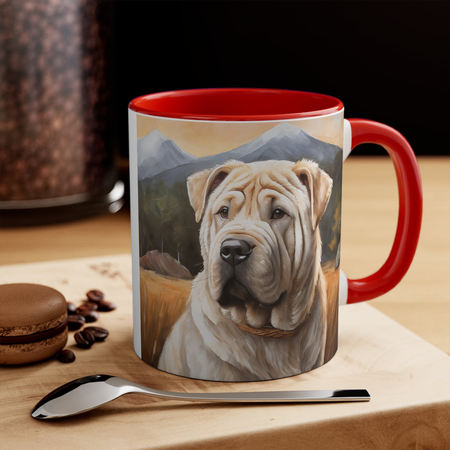 Elegant Chinese Shar-Pei 11oz Ceramic Accent Mug