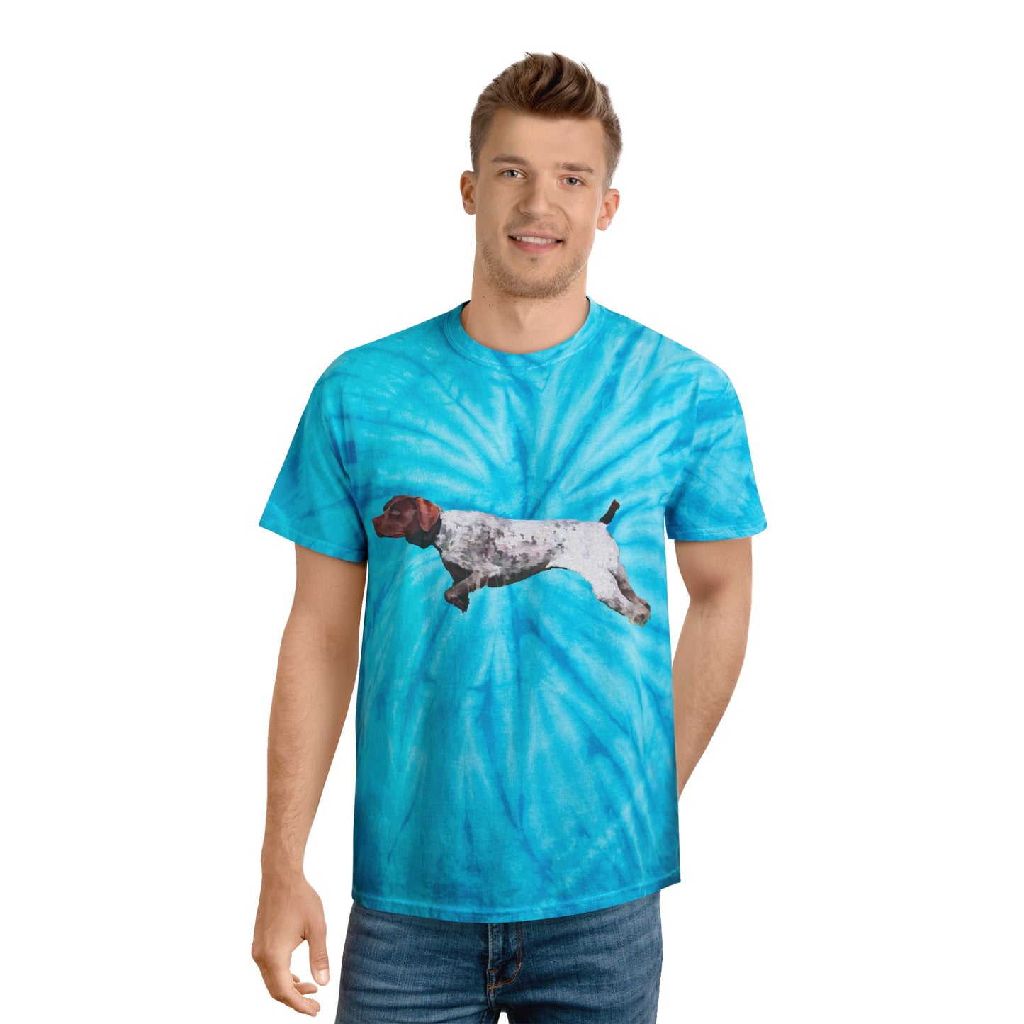 On Point German Shorthair Pointer Tie-Dye Tee