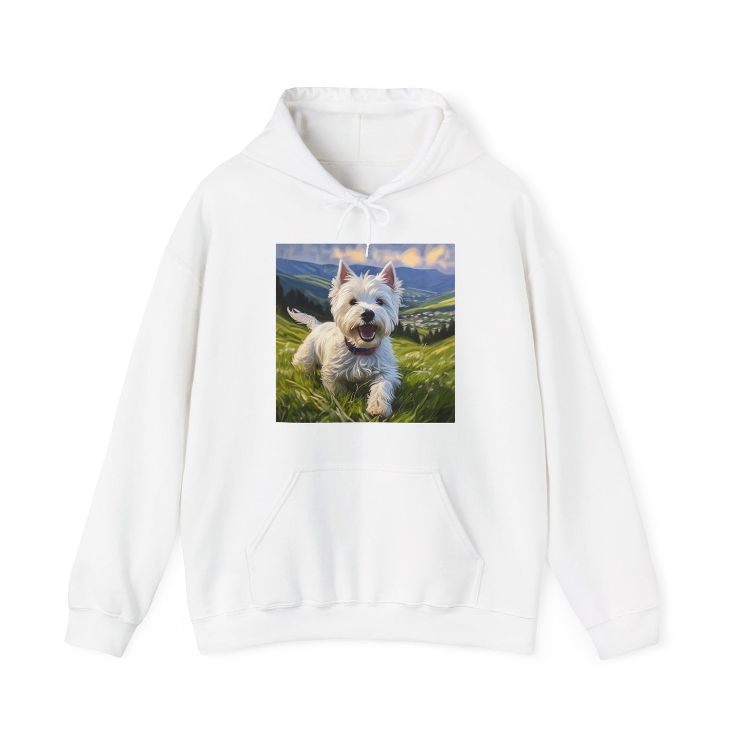 Westie Unisex 50/50 Hooded Sweatshirt