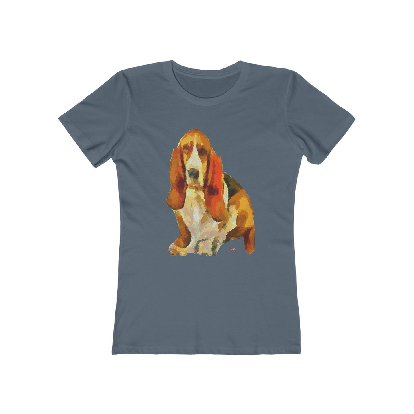 Basset Hound 'Lautrec' Women's Slim Fit T-Shirt