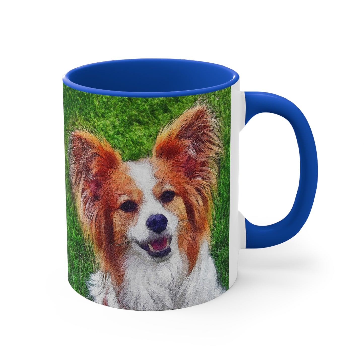 Papillon Ceramic Accent Coffee Mug, 11oz