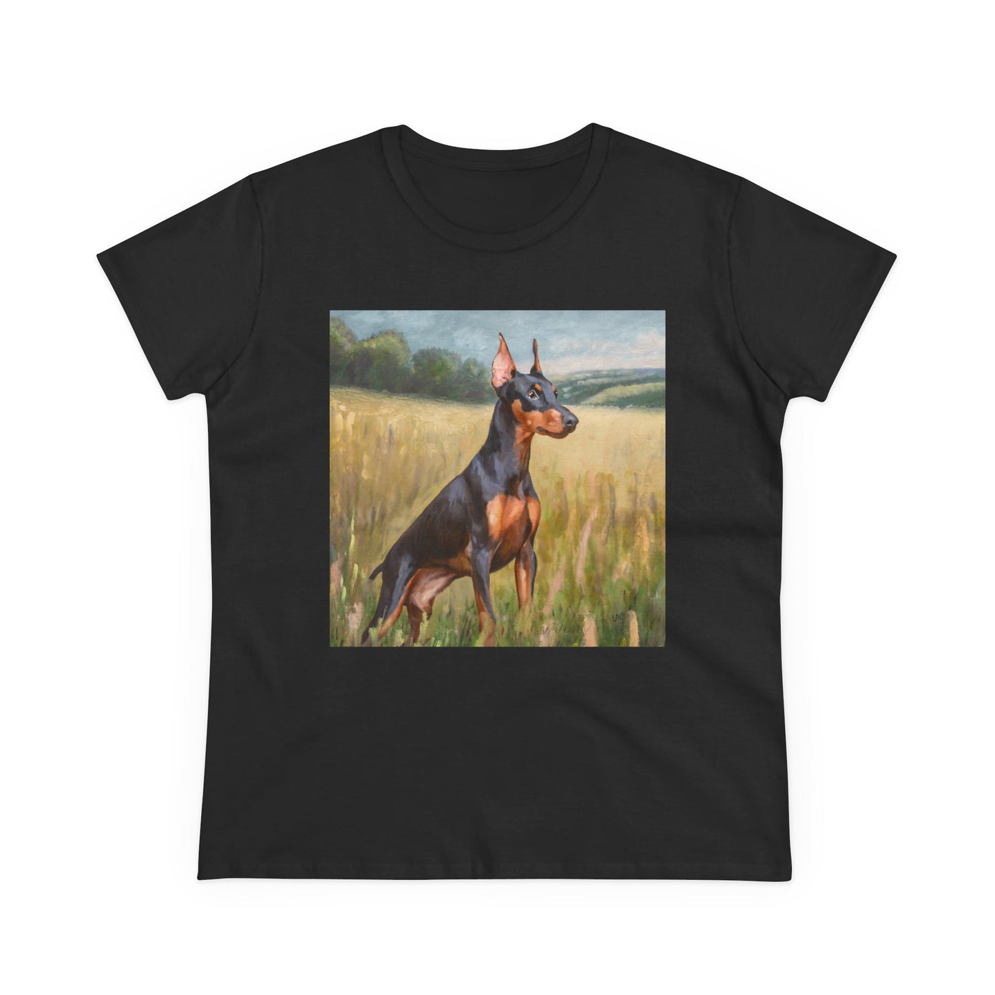 German Pinscher Women's Midweight Cotton Tee