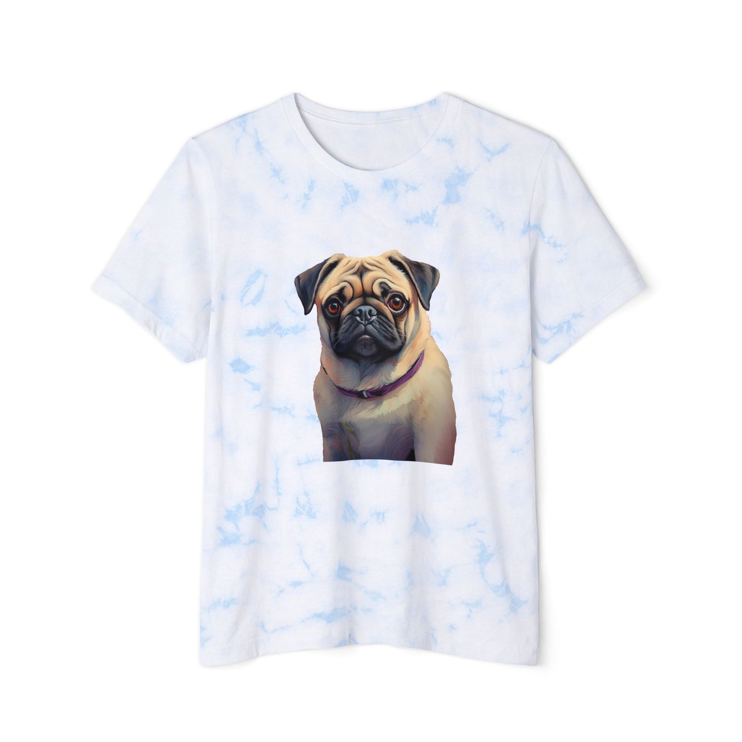 Pug Unisex Fashion Tie-Dyed T-Shirt