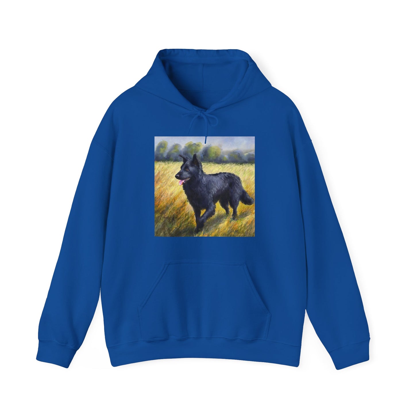 Mudi Unisex 50/50 Hooded Sweatshirt