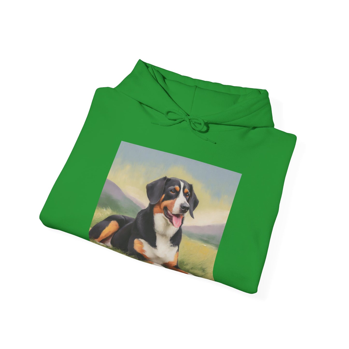 Entlebucher Mountain Dog 50/50 Hooded Sweatshirt