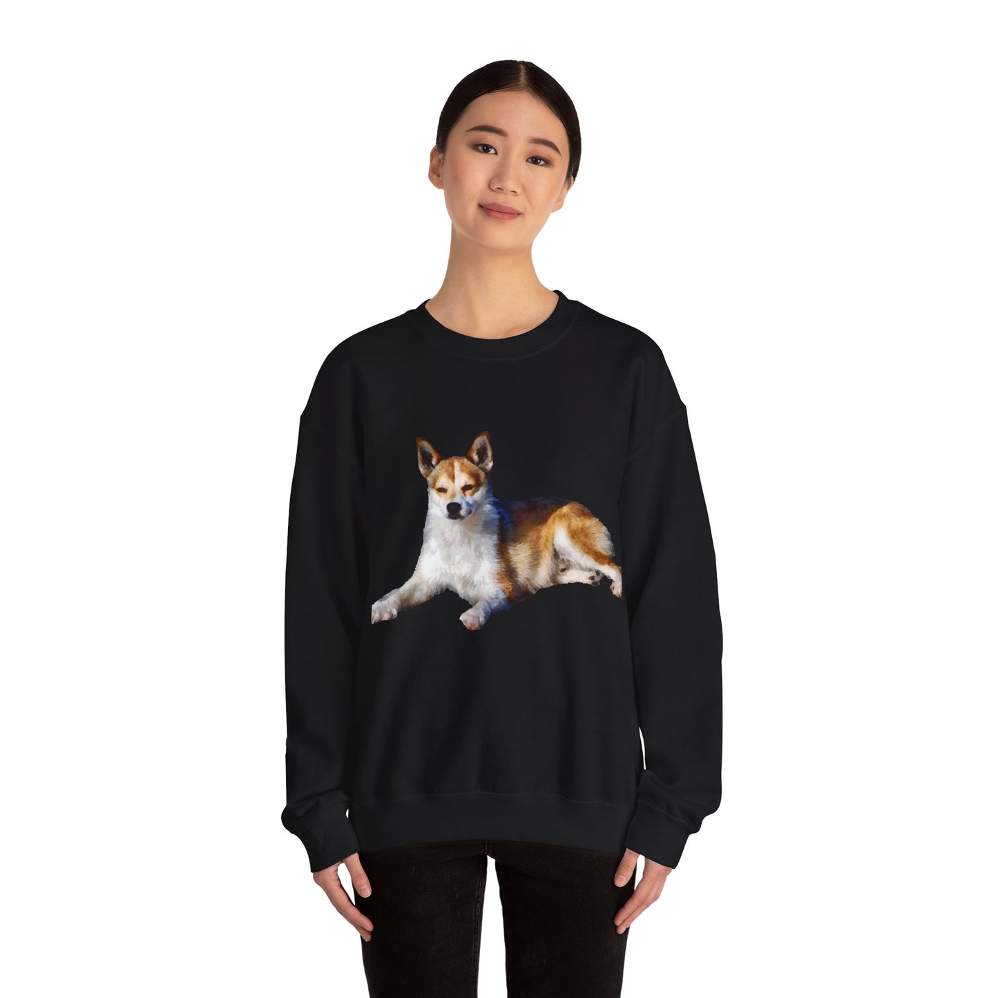 Norwegian Lundehund Unisex 50/50 Crewneck Sweatshirt by DoggyLips™