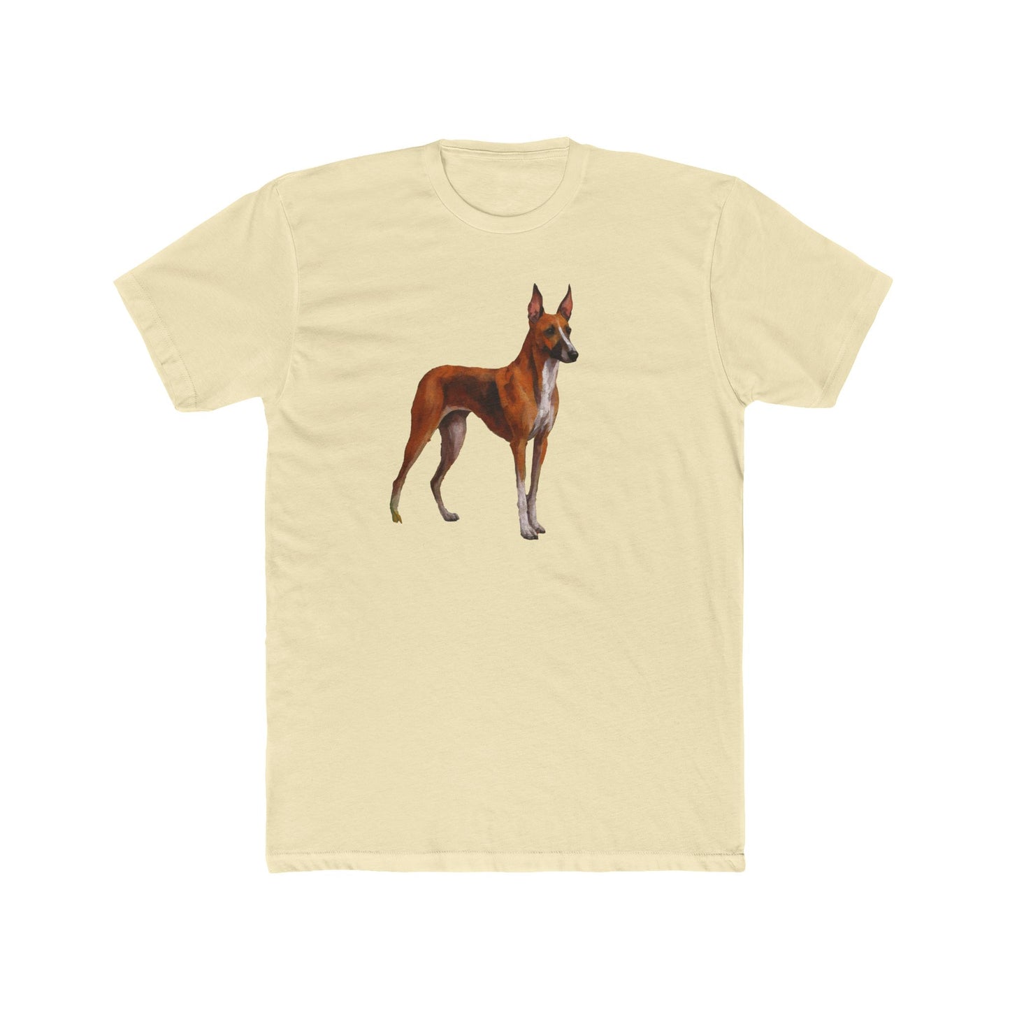 Azawakh Men's Fitted Cotton Crew Tee: A Touch of Elegance