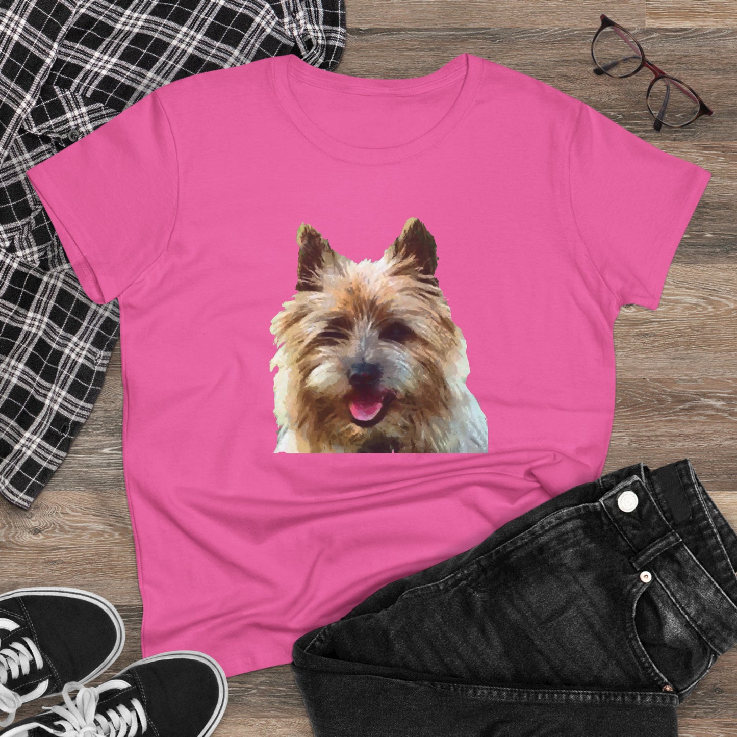 Cairn Terrier 'Toto' Women's Midweight Cotton Tee
