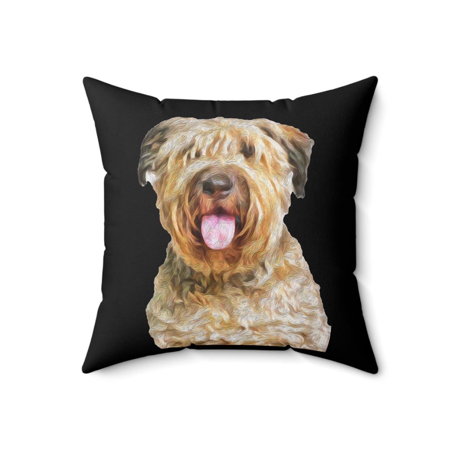 Bouvier des Flandres - Spun Polyester Throw Pillow