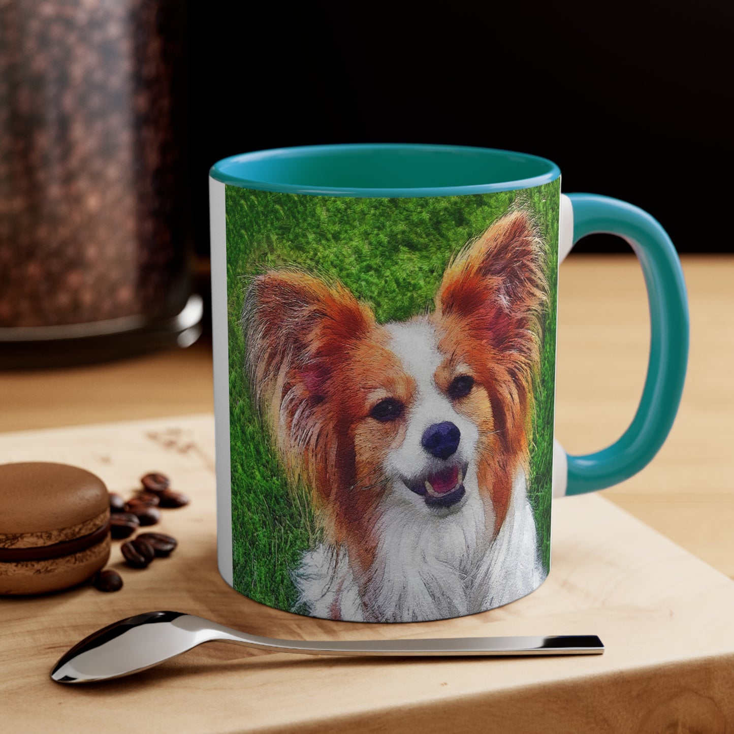 Papillon Ceramic Accent Coffee Mug, 11oz