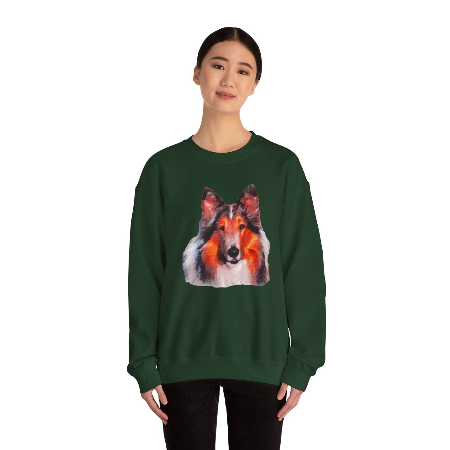 Rough Coated Collie - Cozy Companion Crewneck Sweatshirt