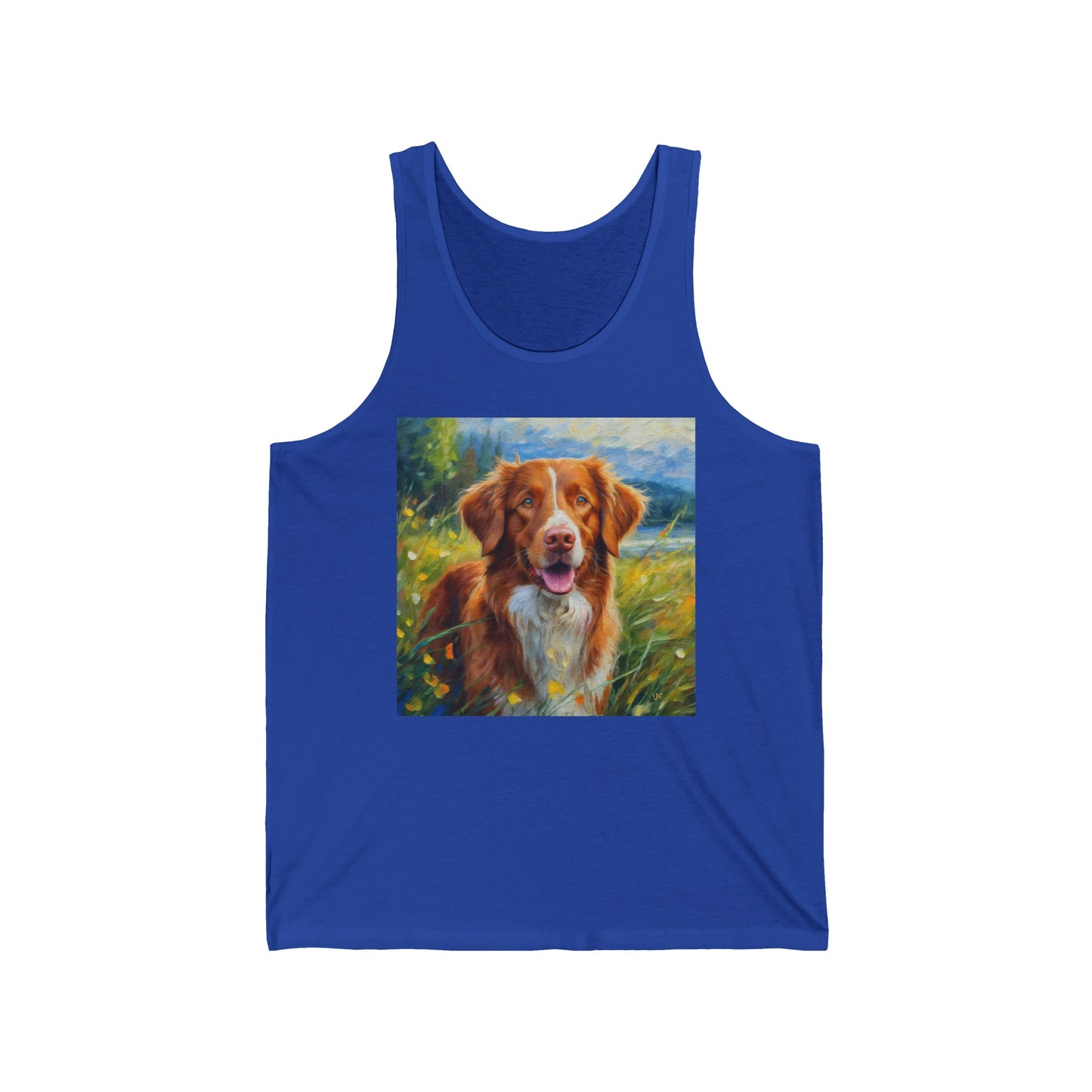 Duck Tolling Retriever #2 - Unisex Jersey Tank