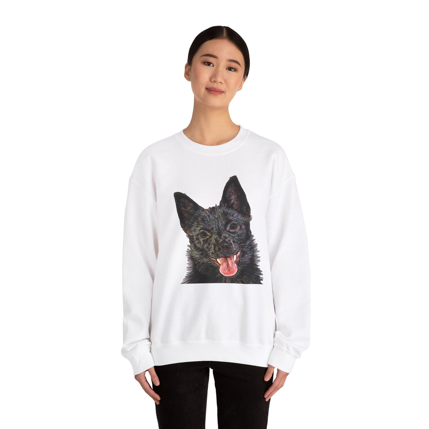 Schipperke Unisex 50/50 Crewneck Sweatshirt