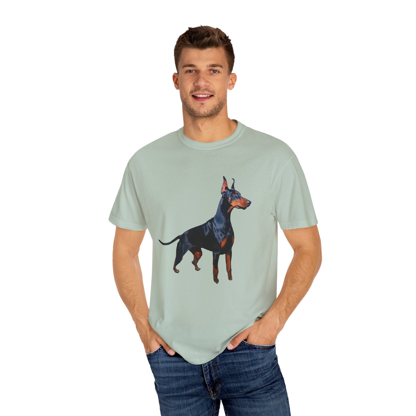 Doberman Pinscher Unisex Garment-Dyed T-shirt