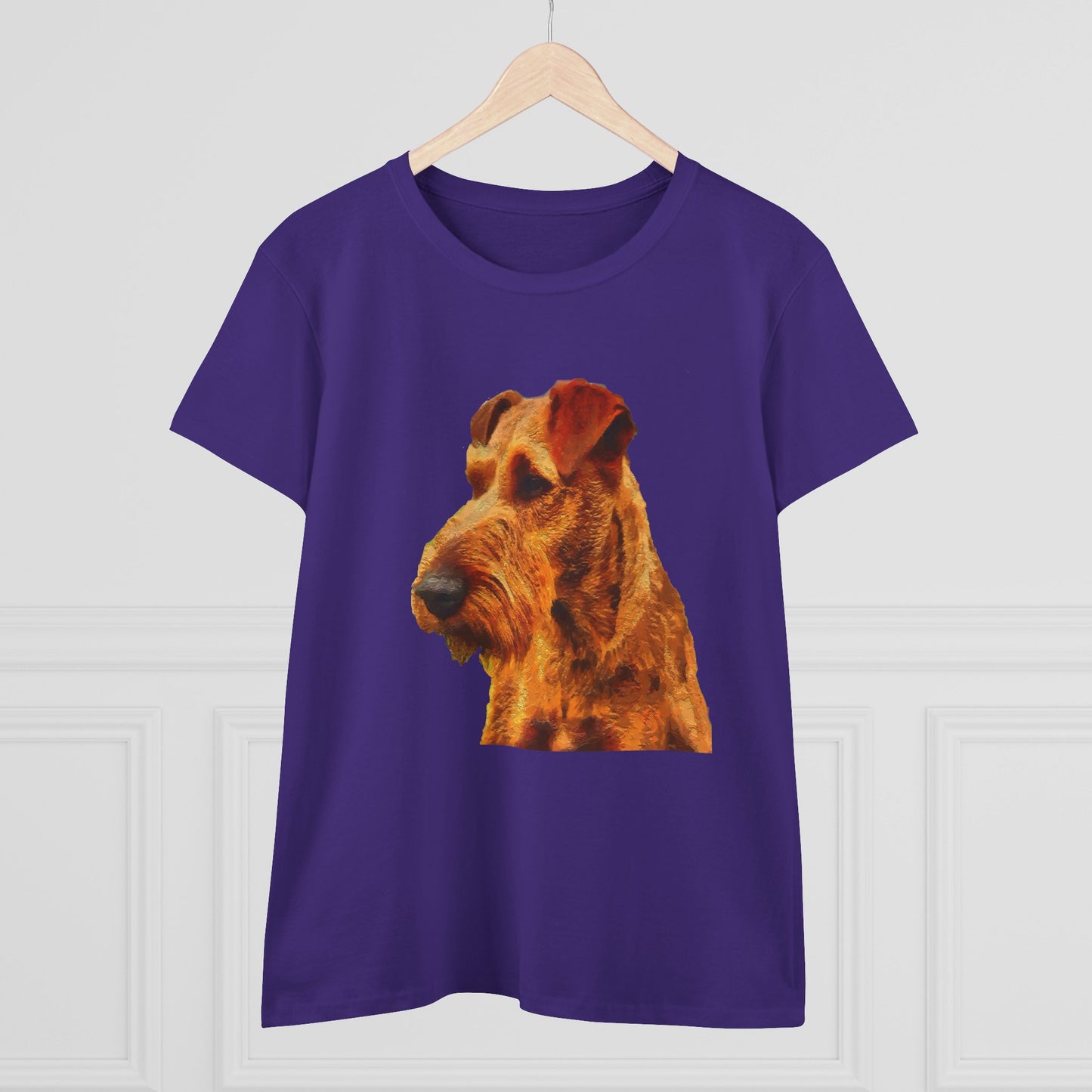 Irish Terrier 'Jocko' Women's Midweight Cotton Tee
