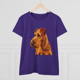 Irish Terrier 'Jocko' Women's Midweight Cotton Tee