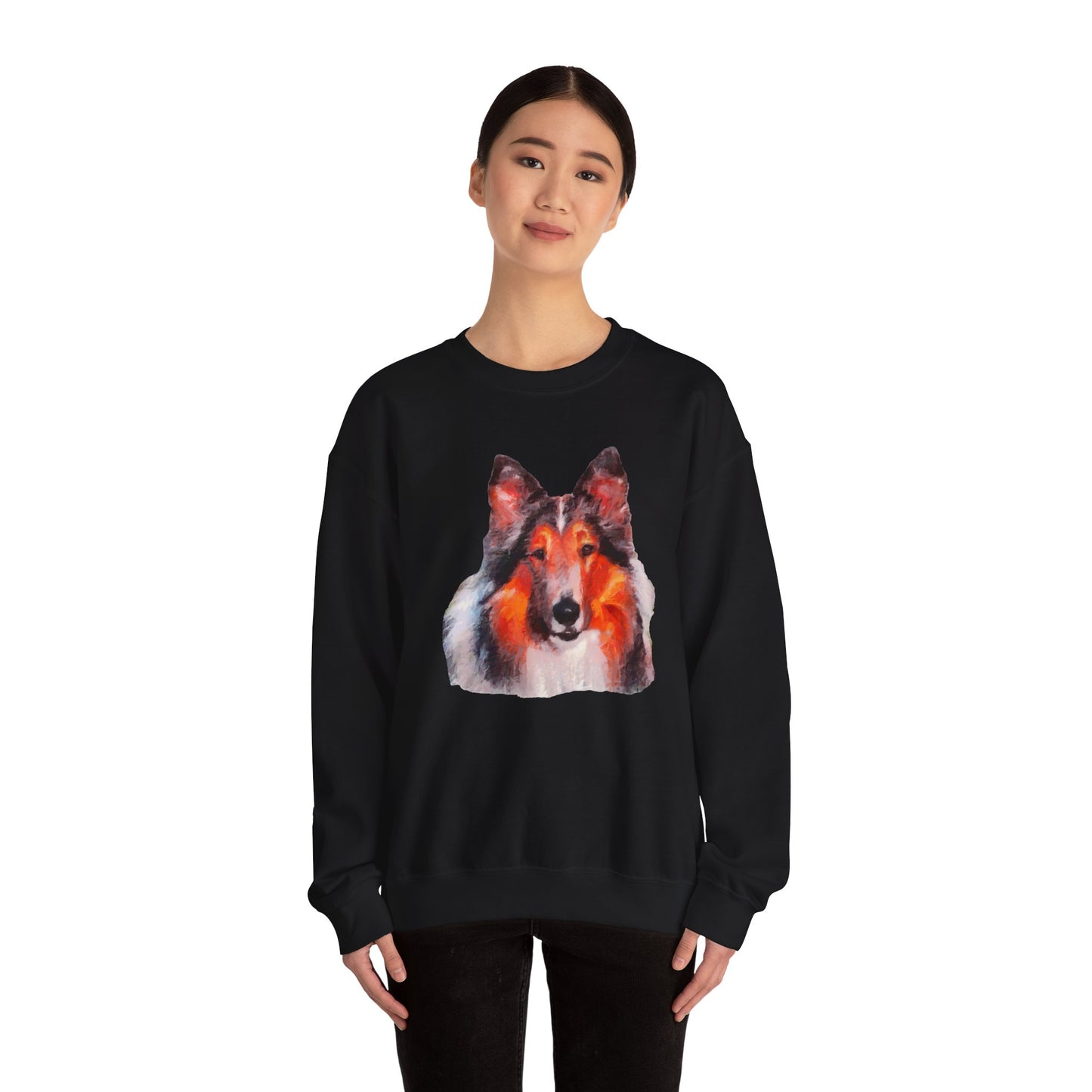 Rough Coated Collie - Cozy Companion Crewneck Sweatshirt