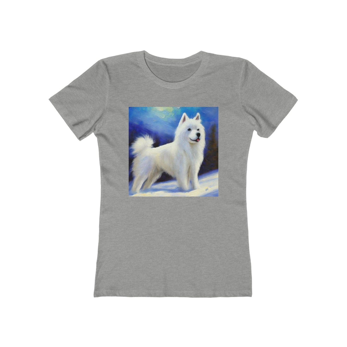American Eskimo Dog Women's Slim Fitted Ringspun Cotton Tee