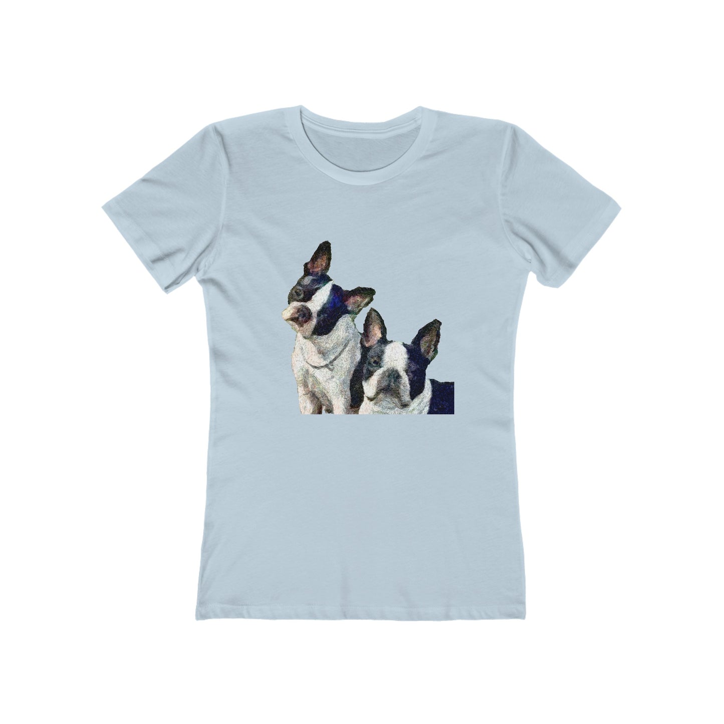 Sophisticated Boston Terriers Women's Slim Fit T-Shirt