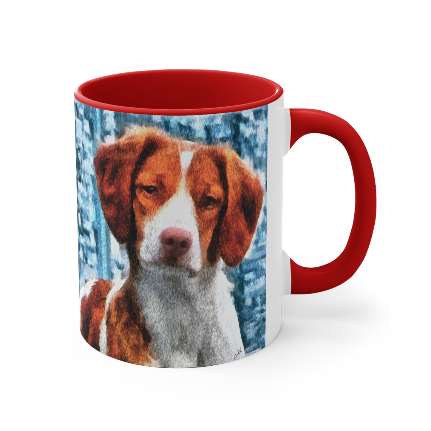Brittany Spaniel 'Gunner' Accent Coffee Mug: A Taste of Elegance
