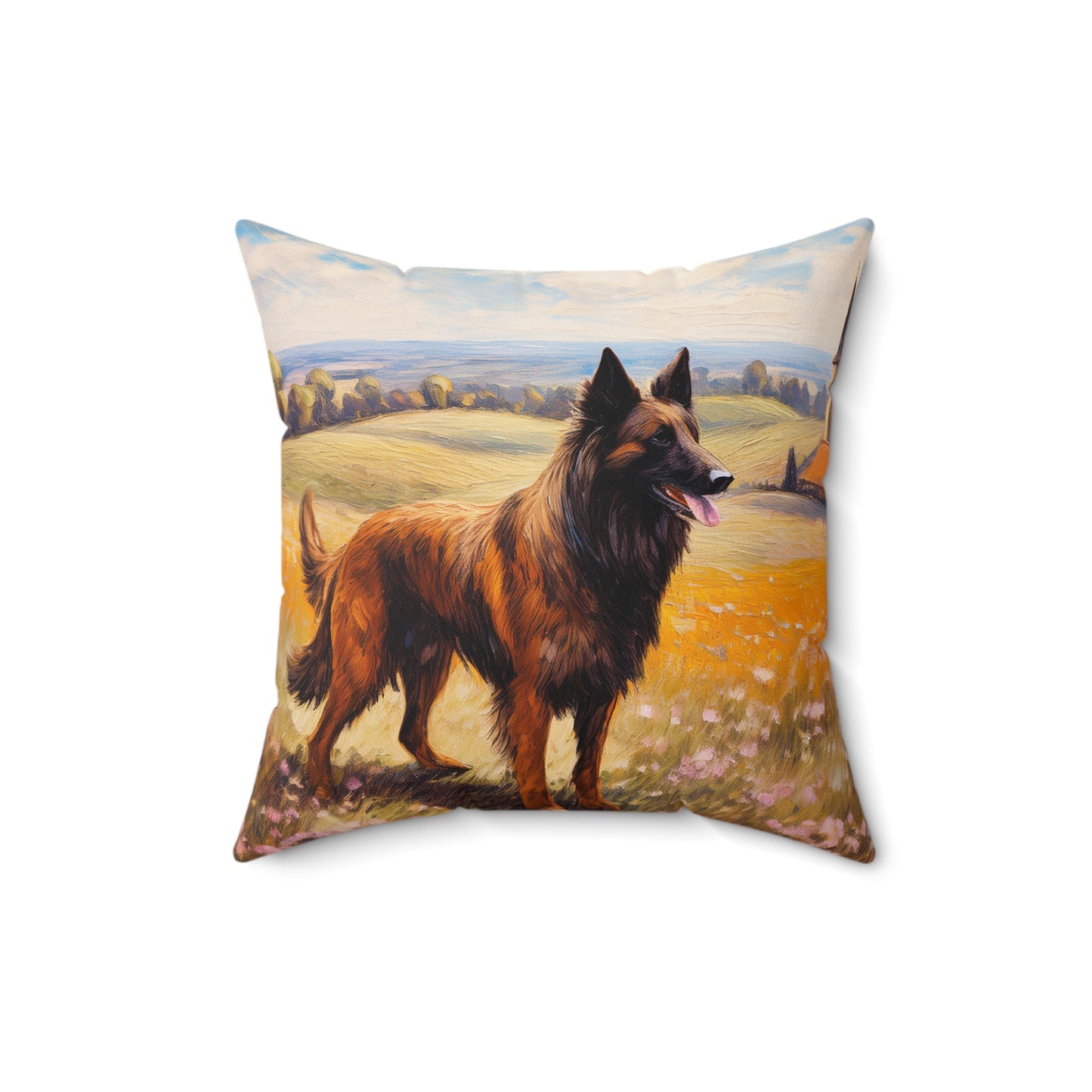 Belgian Tervuren Spun Polyester Throw Pillow
