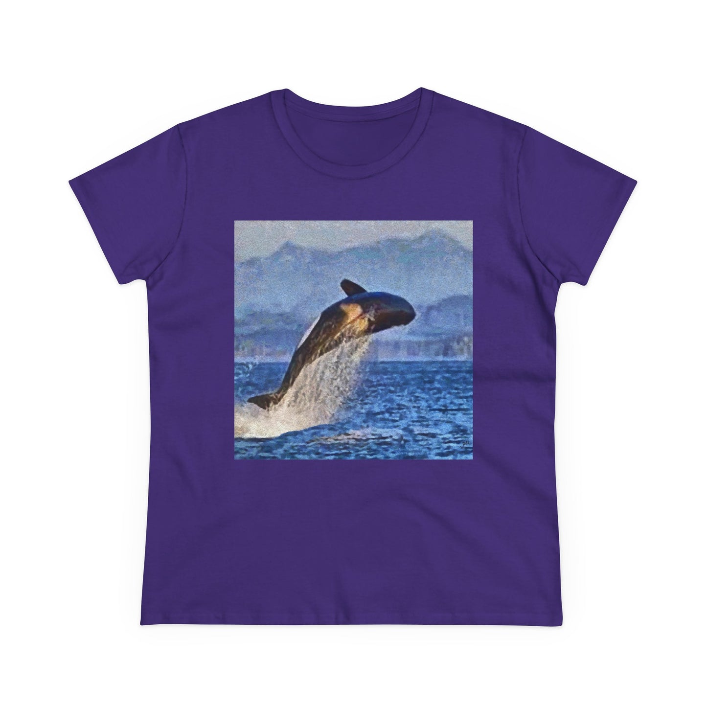 Whale 'Leviathan' Women's Midweight Cotton Tee