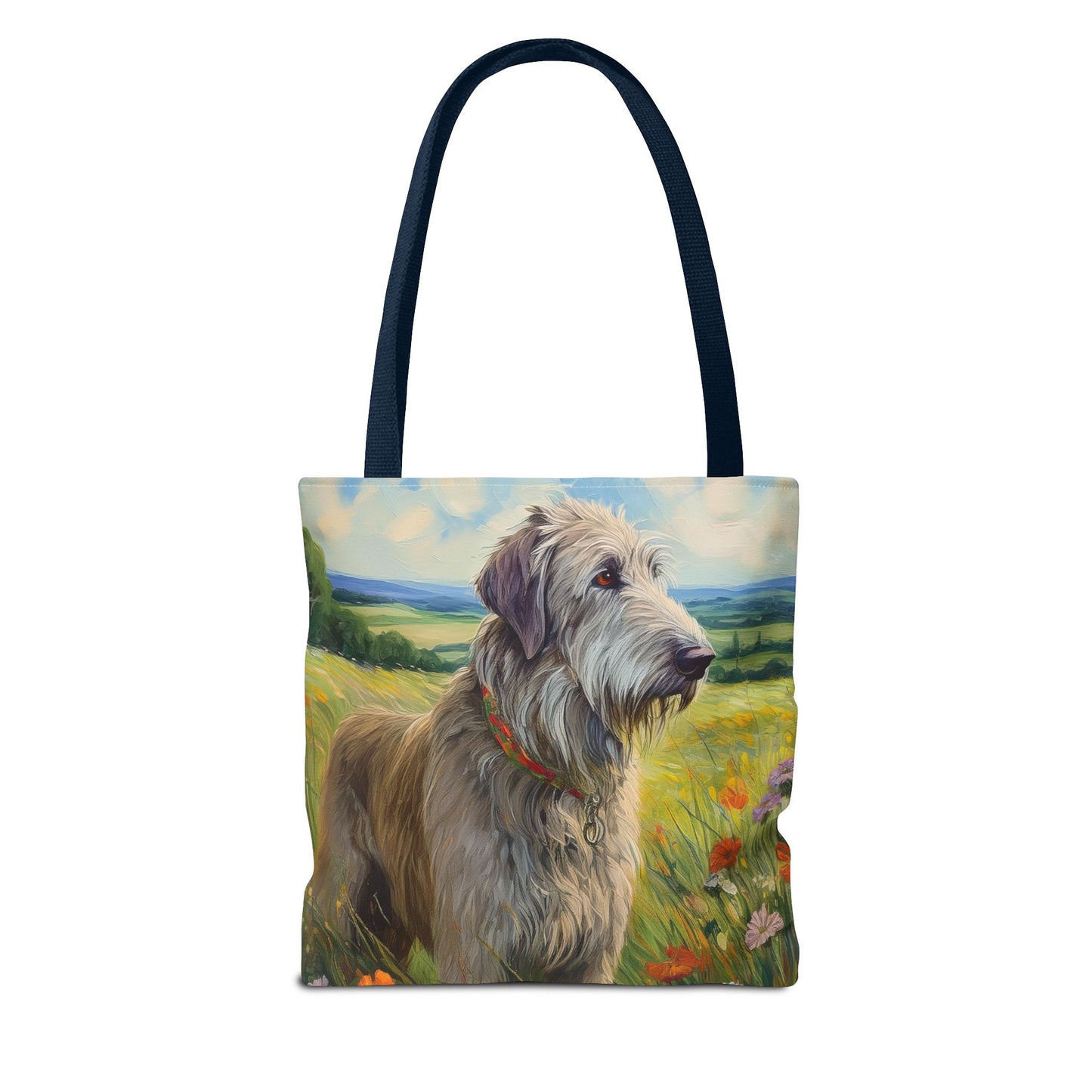 Irish Wolfhound Polyester Tote Bag (AOP)