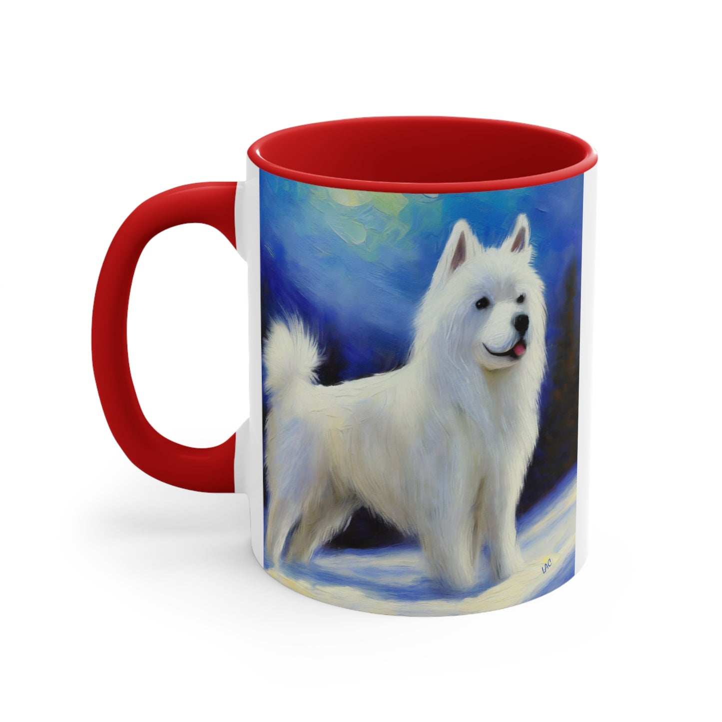 American Eskimo Dog 11oz Ceramic Accent Mug - A Touch of Elegance