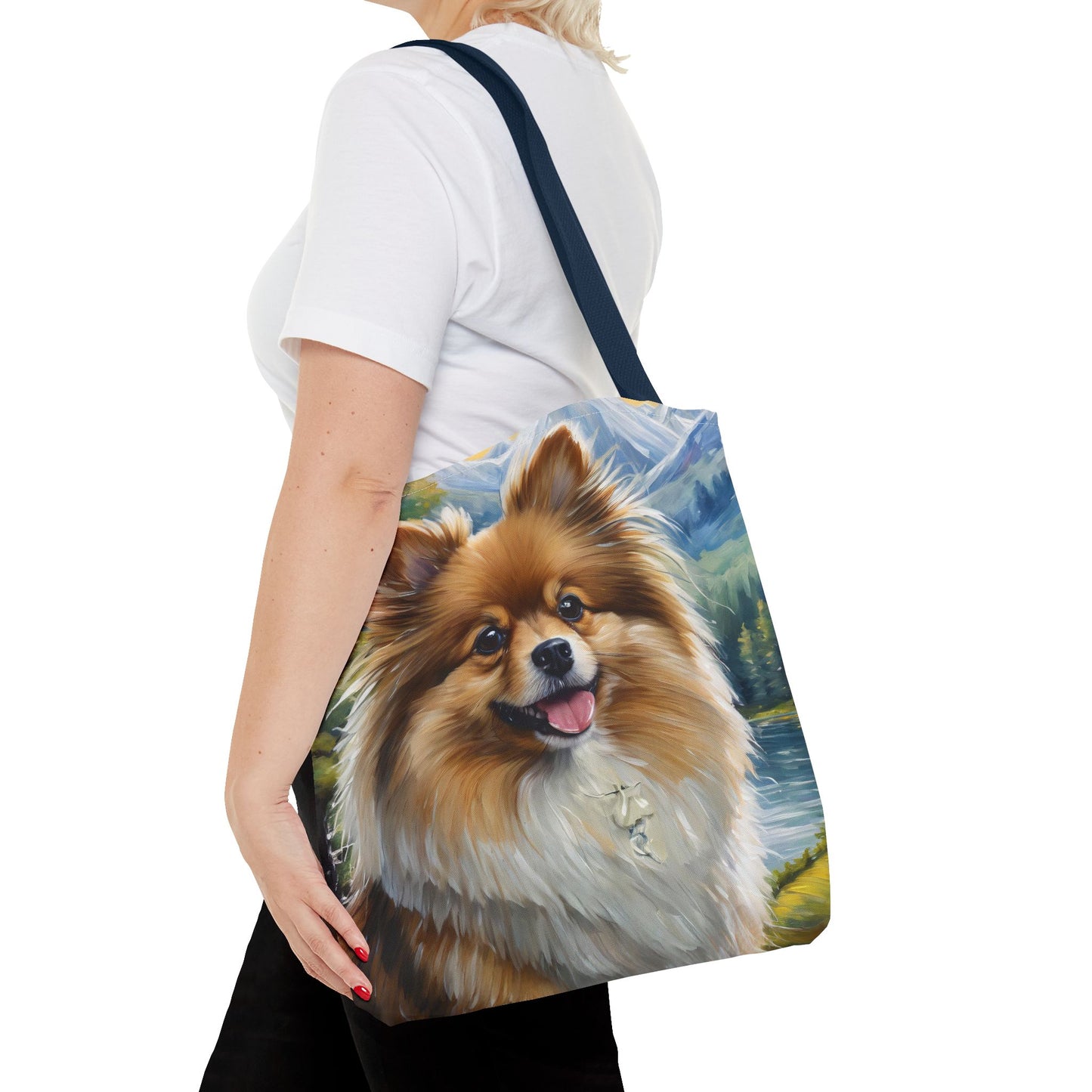 German Spitz Tote Bag (AOP) - Versatile Everyday Companion
