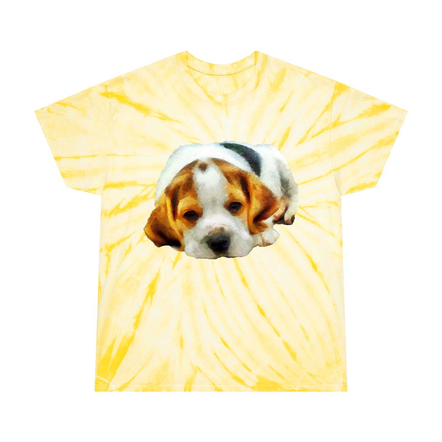 English Foxhound 'Sasha' Unisex Cotton - Tie-Dye Tee, Cyclone