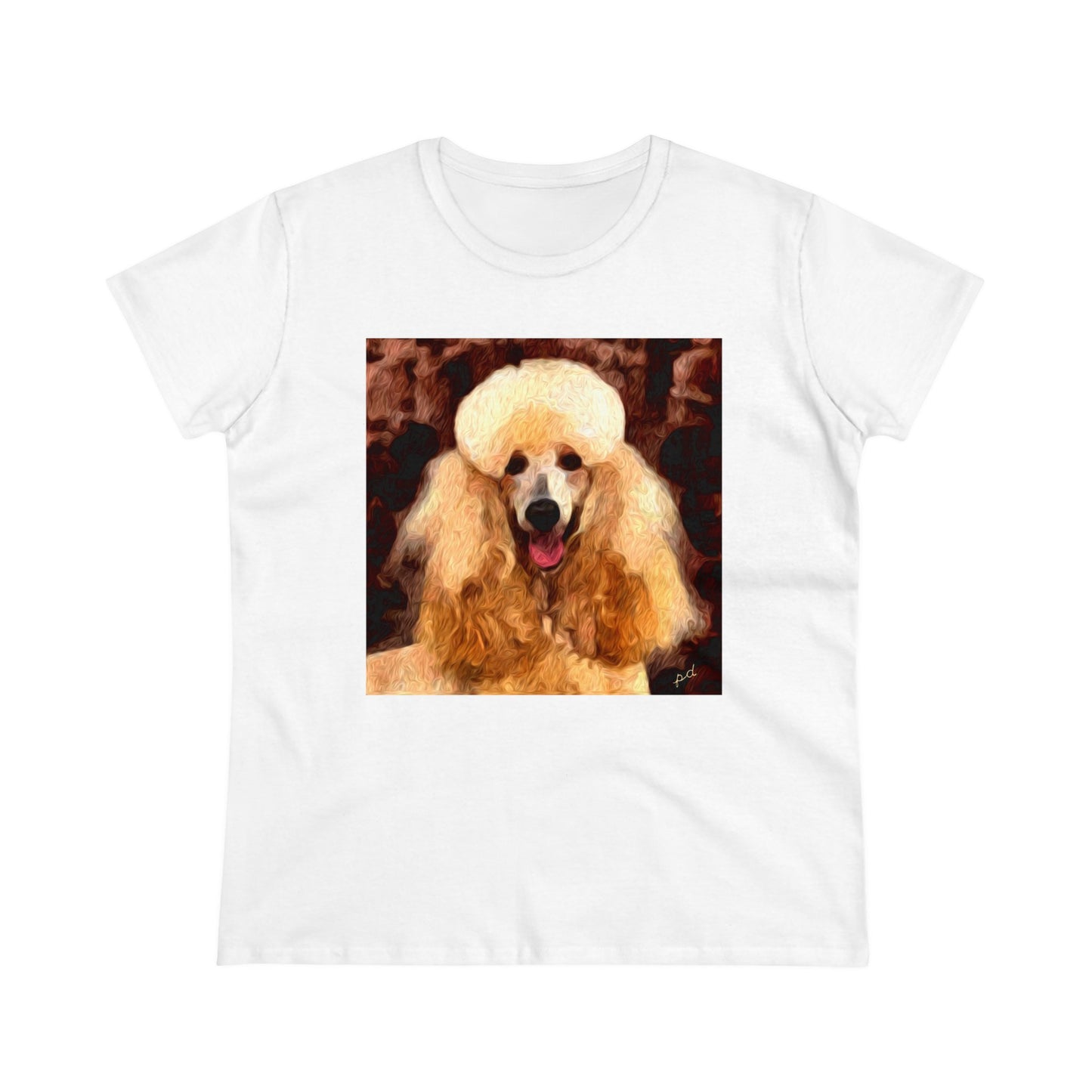 Poodle Women's Midweight Cotton Tee