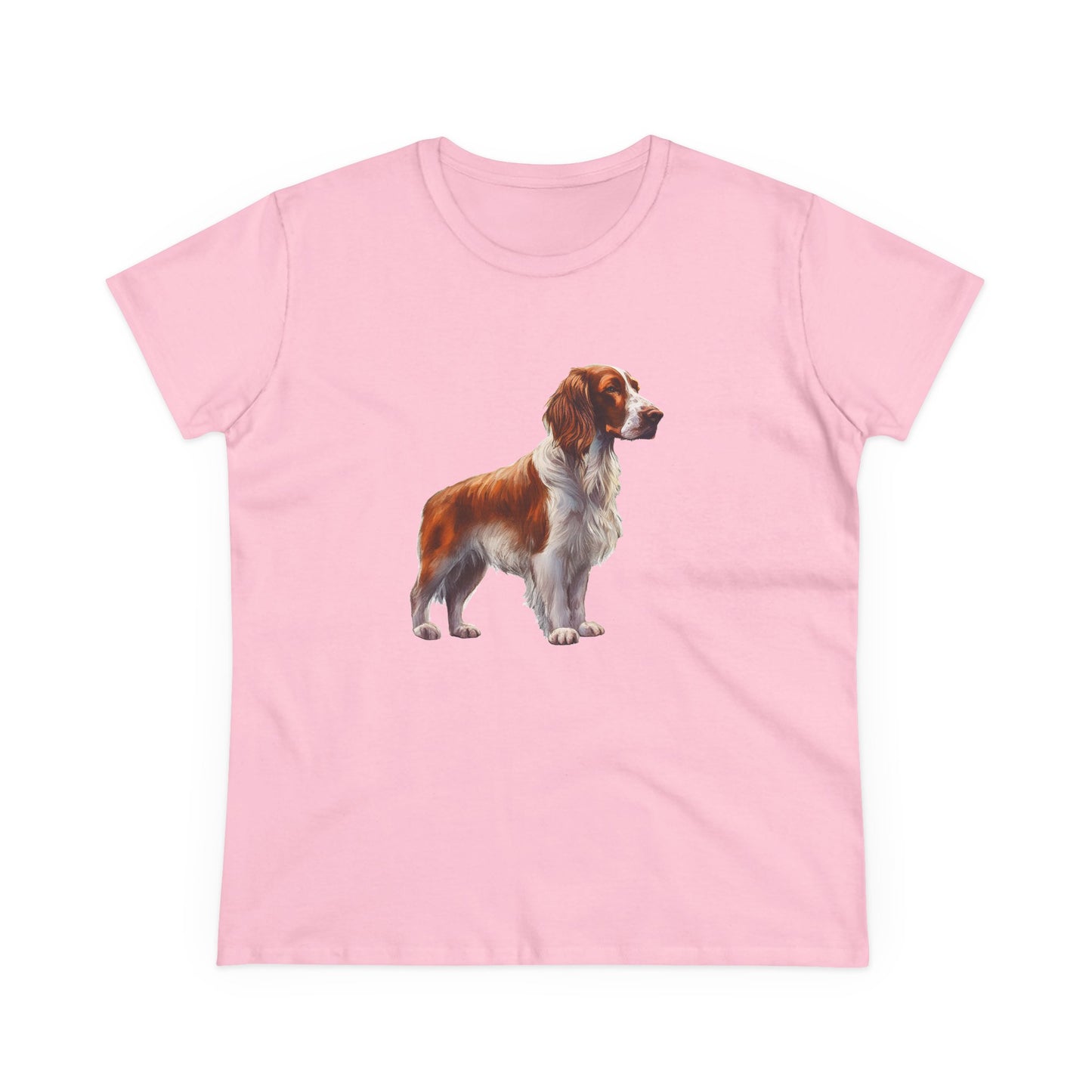 Irish Red & White Setter Women's Midweight Cotton Tee