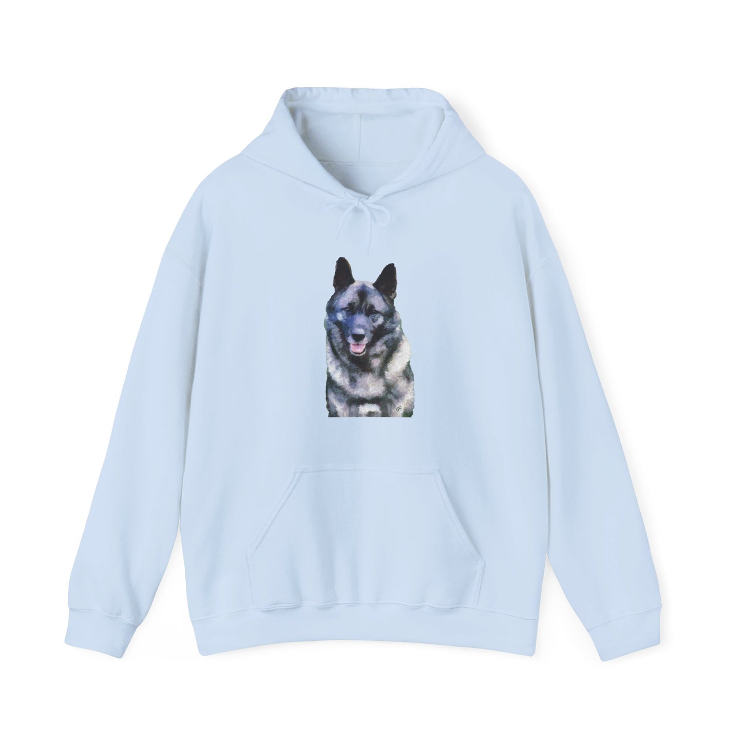 Norwegian Elkhound Unisex 50/50 Hoodie: Cozy Companion