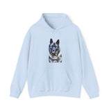 Norwegian Elkhound Unisex 50/50 Hoodie: Cozy Companion