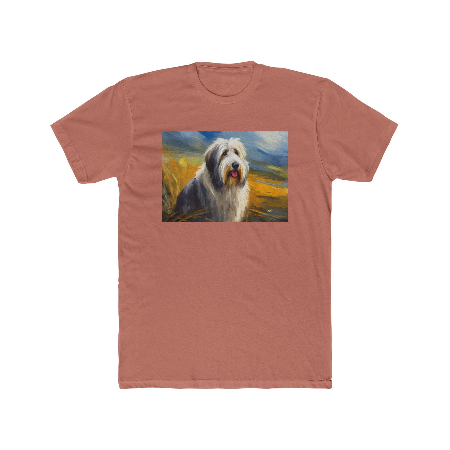 Old English Sheepdog Men's Fitted Cotton Crew Tee